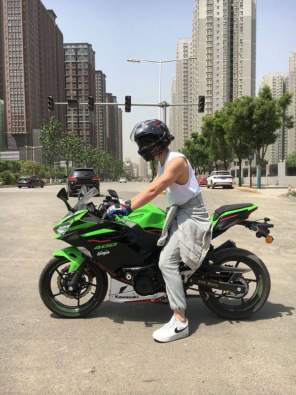 21款川崎ninja400，1500千米感触感染