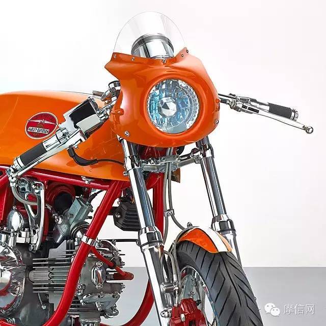 1973年Aermacchi哈雷 350SX 卧式单缸摩托改装