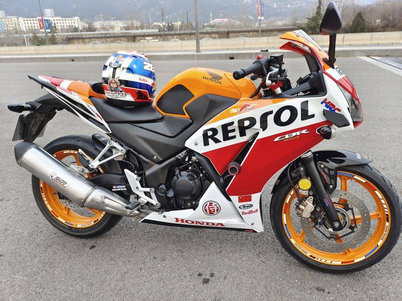 本田cbr300r恢复泰产36齿后牙盘的使用感受！