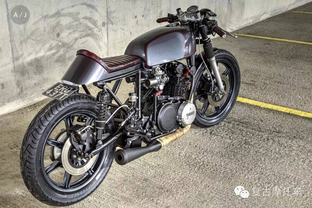 YAMAHA XS750 改装cafe机车