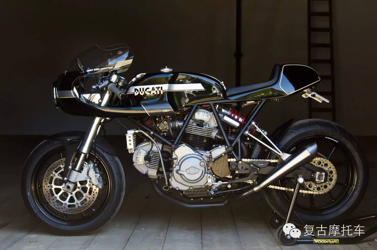 杜卡迪改装咖啡复古机车 cafe racer