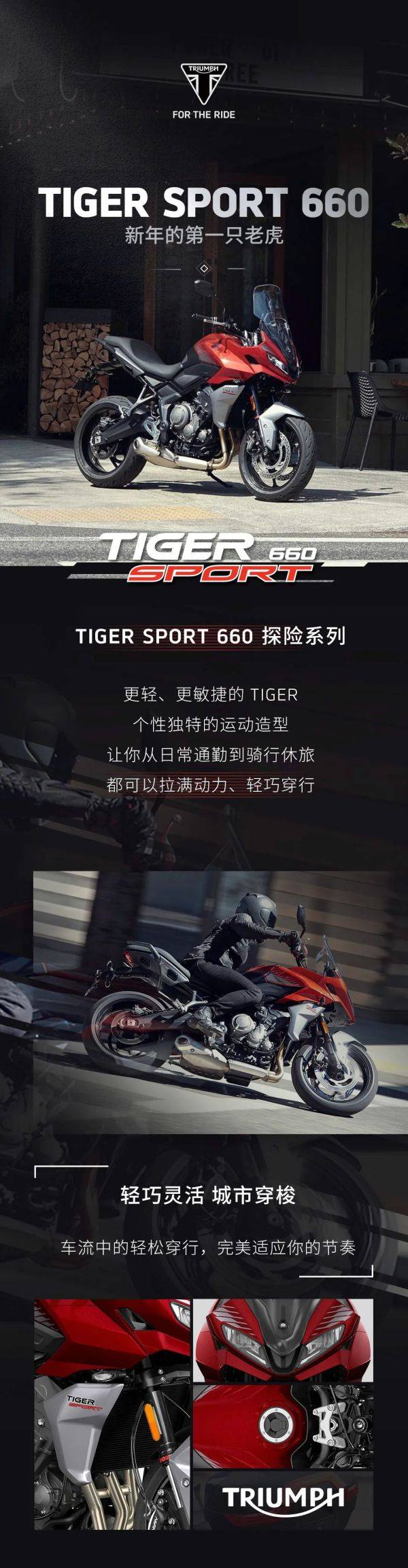 凯旋Triumph TIGER SPORT 660 正式发布!售价:105895元