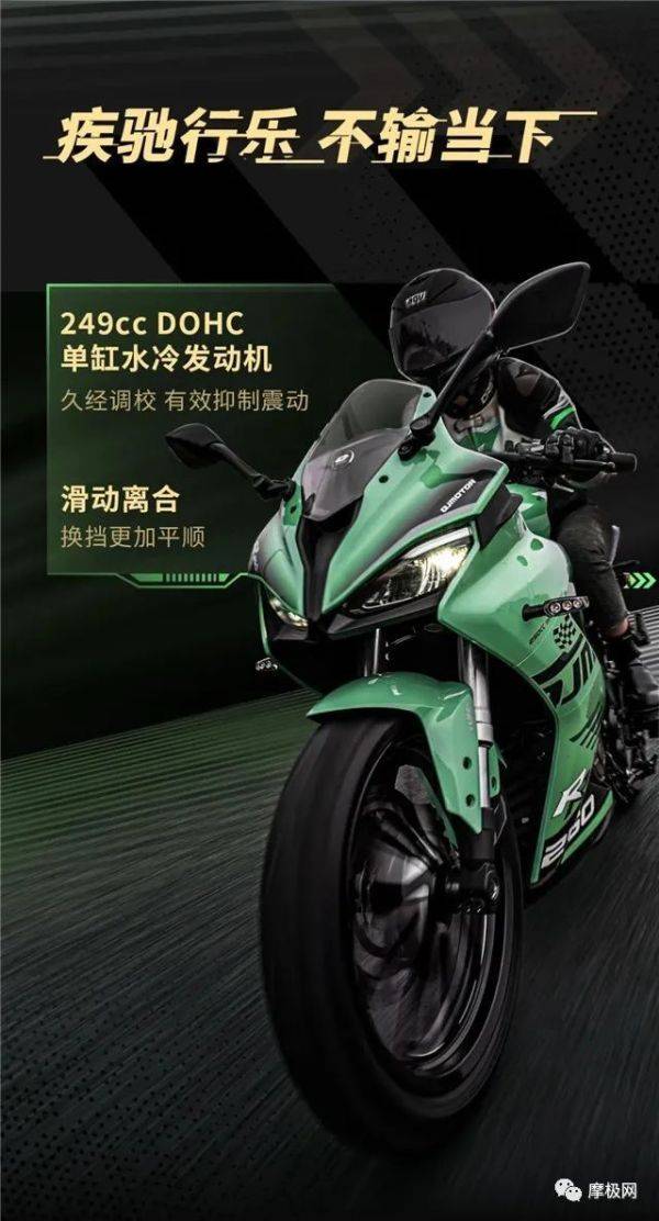 17999元,QJMOTOR赛250青春版上市