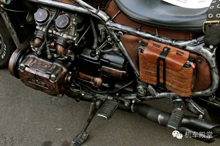 蒸汽朋克风格改装摩托车示范