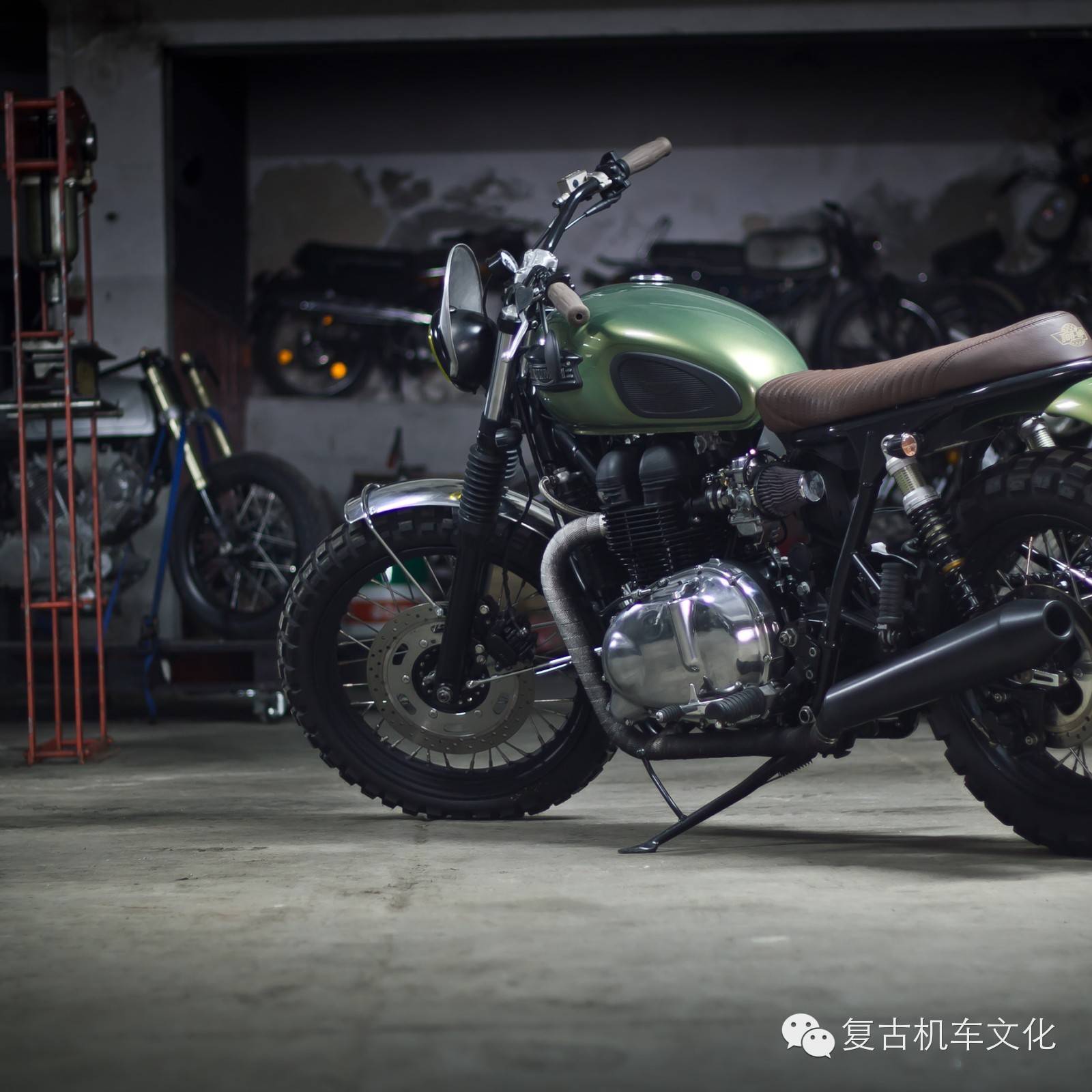 复古改装凯旋 Scrambler摩托车改装欣赏