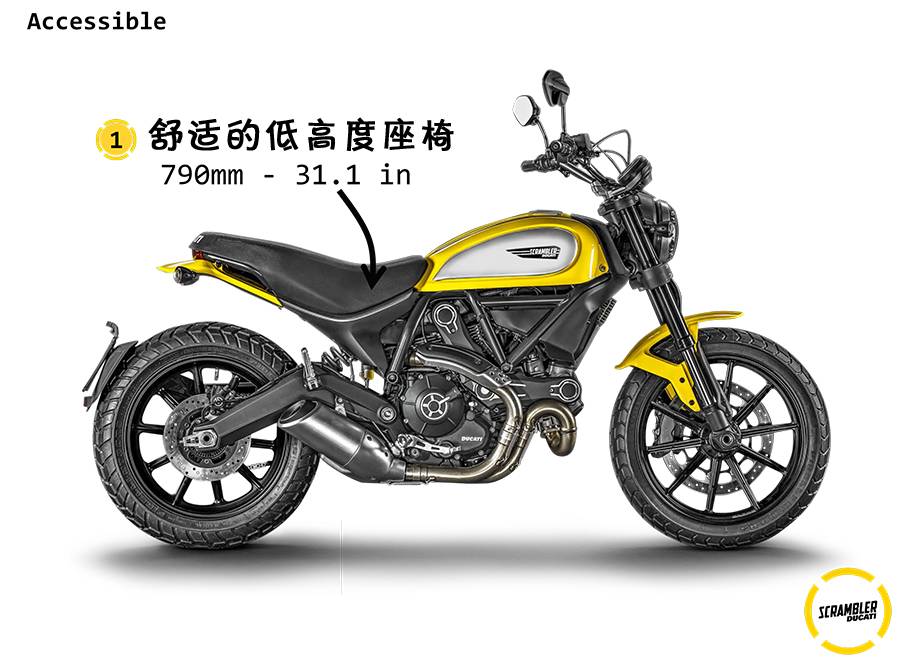 全新的杜卡迪Scrambler