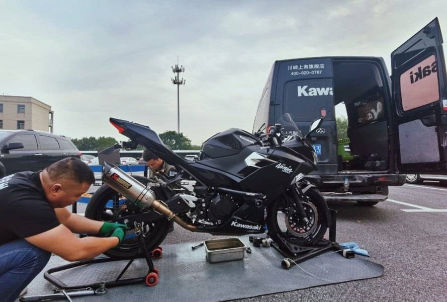 ninja400九百公里首保记录（浙江）