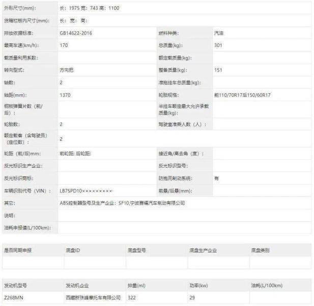 凯越官方公布321RR跑车照片...