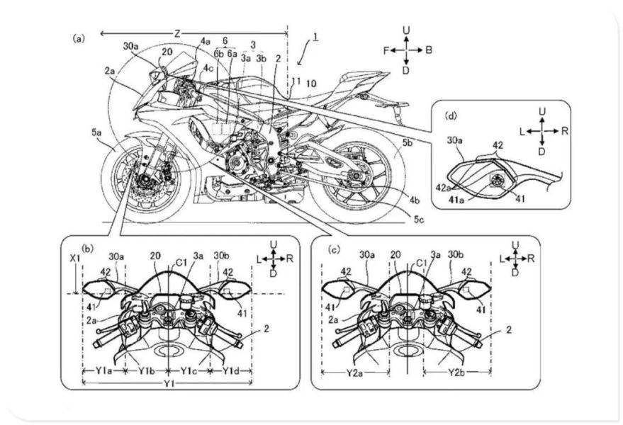 仪表不够后视镜来凑？雅马哈发布后视镜辅助显示专利黑科技！