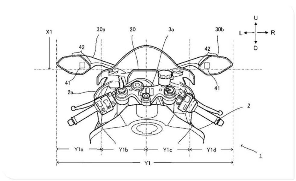 仪表不够后视镜来凑？雅马哈发布后视镜辅助显示专利黑科技！