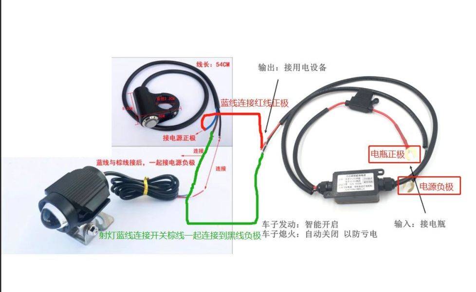 无极300RR加装射灯